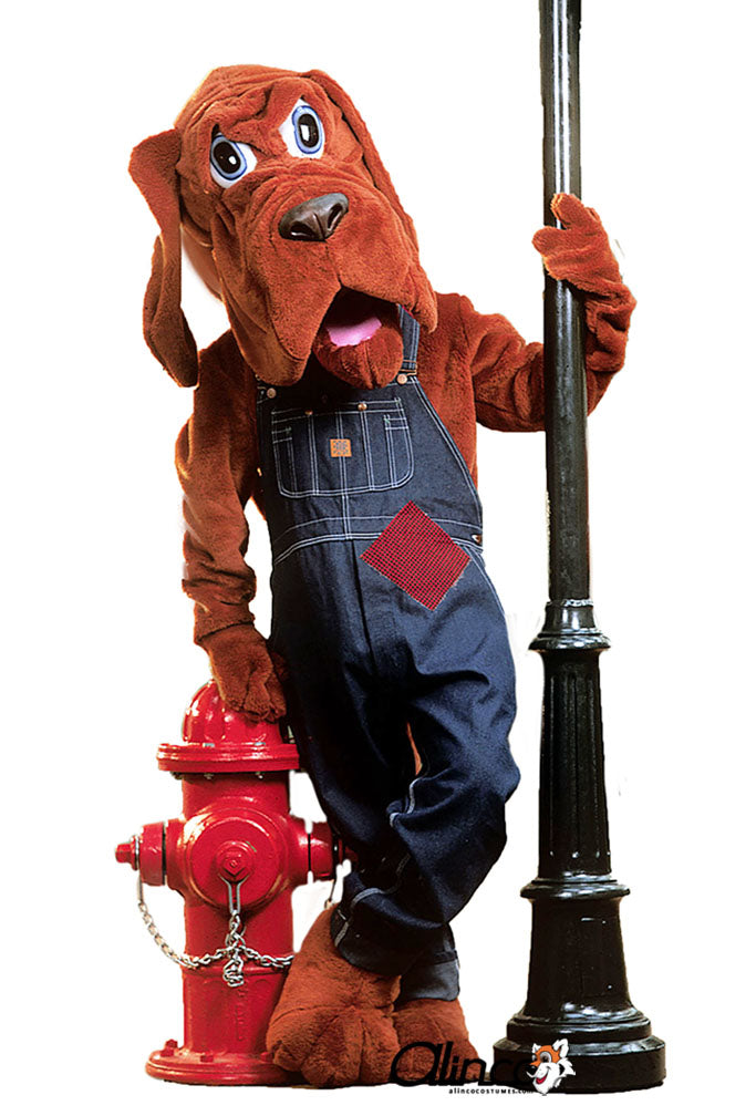 Bloodhound Mascot Costume With Clothing - SKU 139