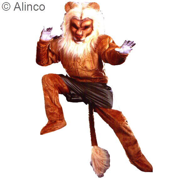 proline lion mascot costume w deluxe mane