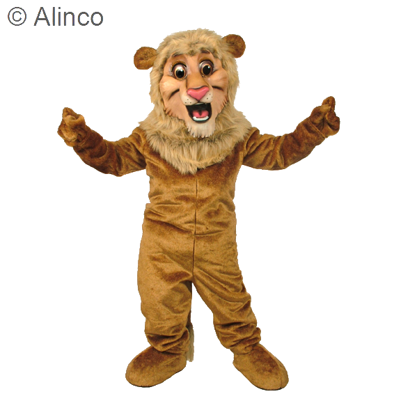 hap e lion mascot costume happy