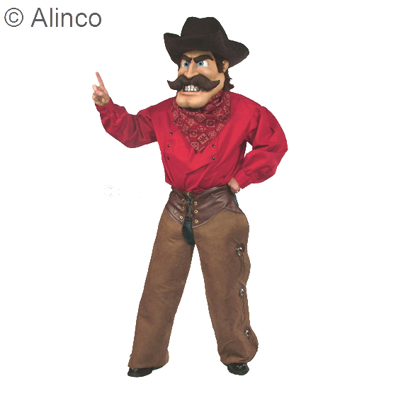 cowboy bob mascot costume