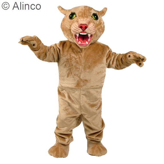 big cat cougar mascot costume