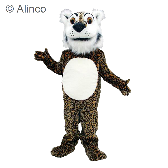 comic leopard mascot costume