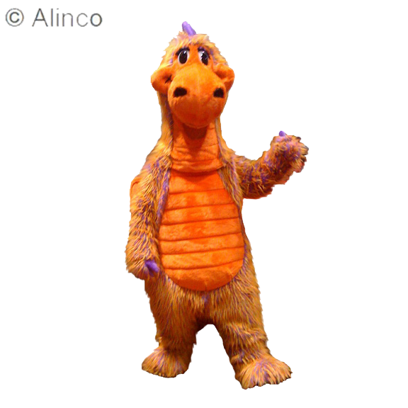 skittles multicolored dragon mascot costume