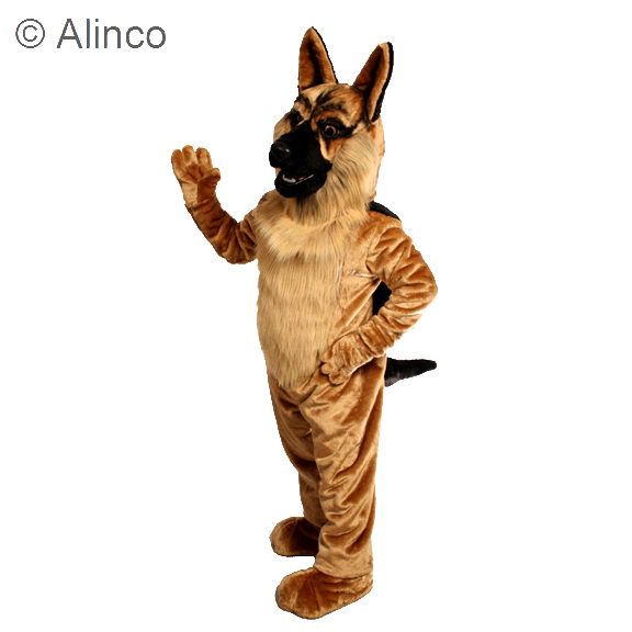 german shepherd mascot costume