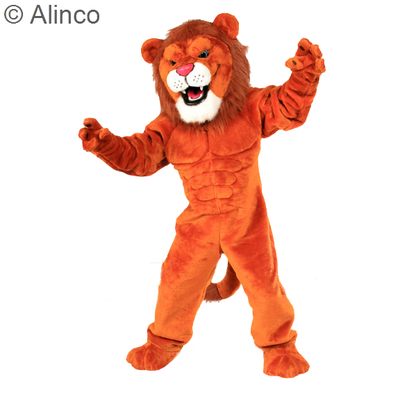 power cat lion mascot costume