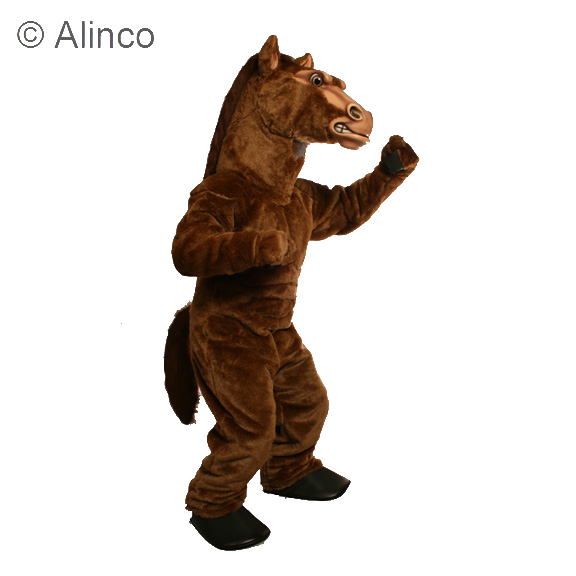 power fierce stallion mascot costume
