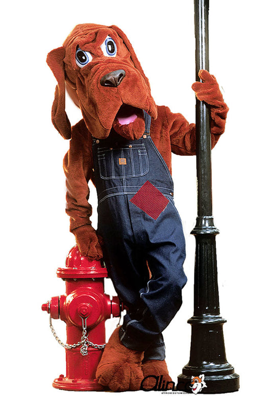 Bloodhound Mascot Costume With Clothing - SKU 139