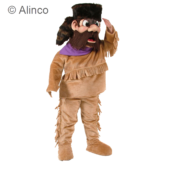 frontiersman pioneer mascot costume