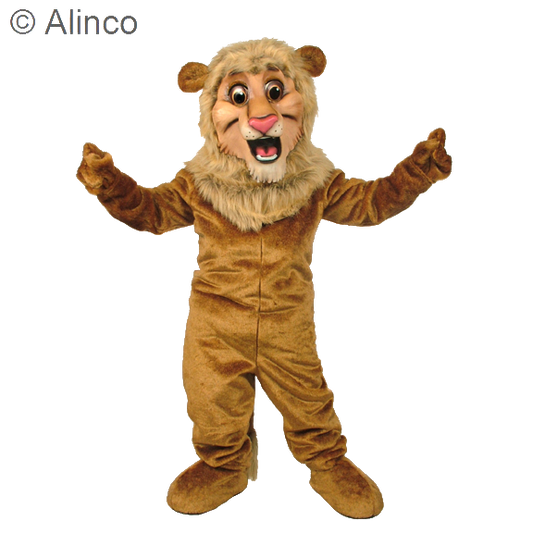 hap e lion mascot costume happy