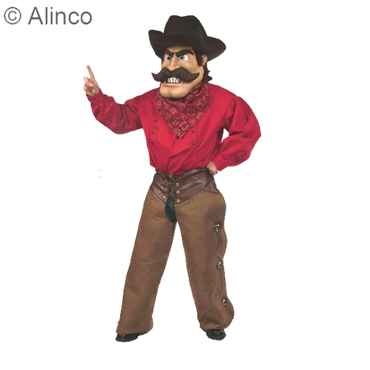 cowboy bob mascot costume