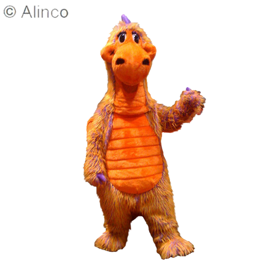 skittles multicolored dragon mascot costume