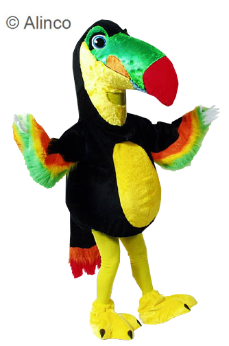 beeker toucan mascot costume