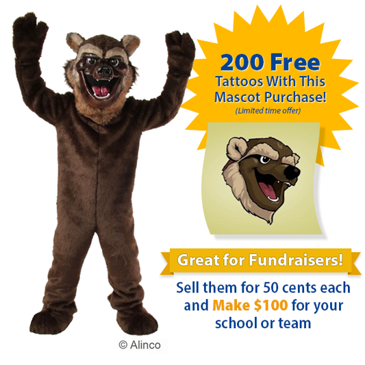 Warren Wolverine Mascot Costume - SKU 503