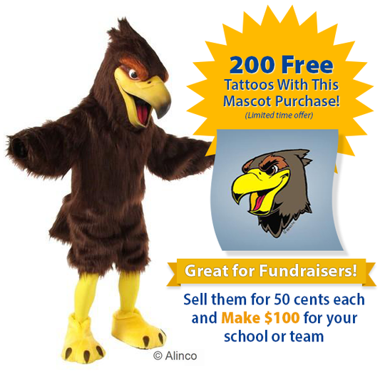 Harrison Hawk Mascot Costume - SKU 501