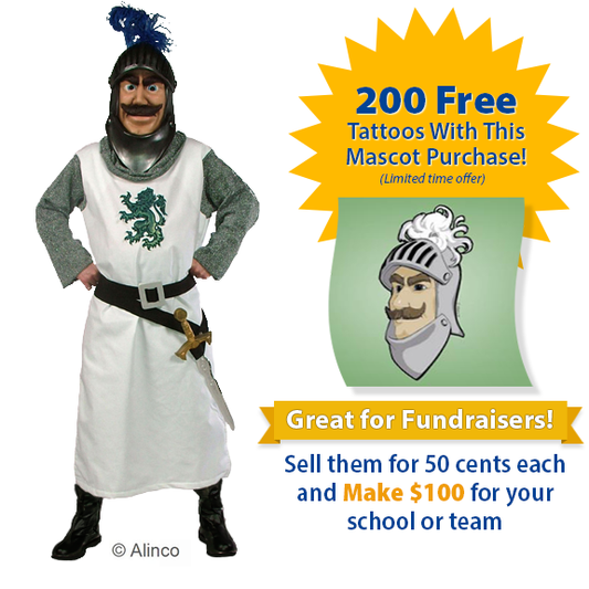 Noble Knight Mascot Costume - SKU 605