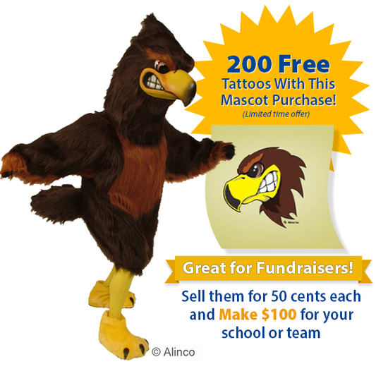 Majestic Hawk Mascot Costume - SKU 488