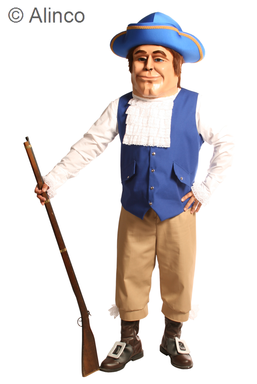 revolutionary patriot mascot costume