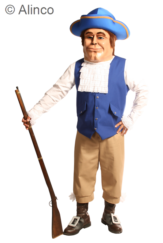 revolutionary patriot mascot costume