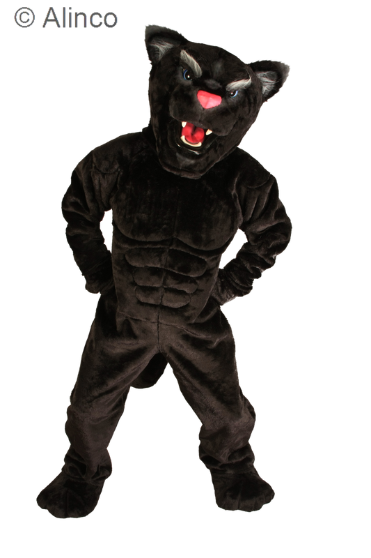 power cat panther mascot costume